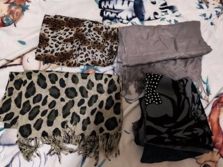 4 Pañuelos Estampados y Lisos