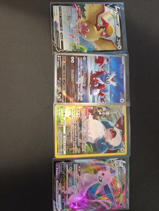 Lote 4 cartas Pidgeot, Delibird, Snorlax y espeon