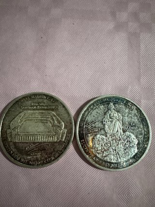 2 Monedas Real Madrid 1902-2002