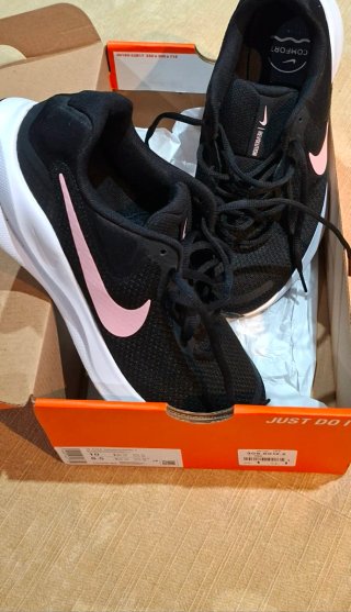 Zapatillas Nike Revolution 7 Negro/Rosa Talla 42