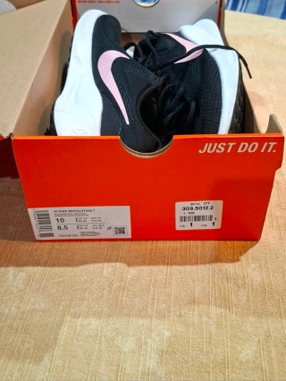 Zapatillas Nike Revolution 7 Negro/Rosa Talla 42