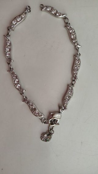 Pulsera Swarovski plateada con pedrería