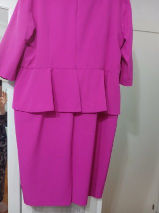 Vestido fucsia fiesta ceremonia talla 52