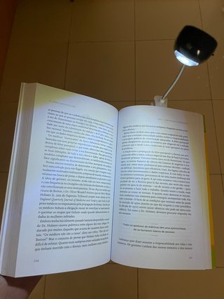Luz candeeiro de leitura portátil