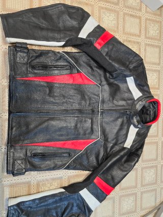 Giacca Moto Pelle Nera XS