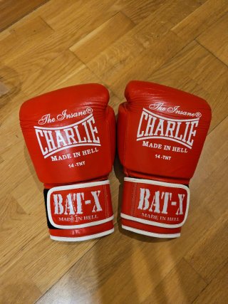 Guantes de boxeo Charlie 14oz rojos
