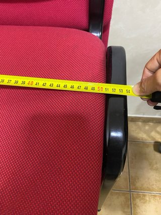 Sillas de oficina apilables rojas