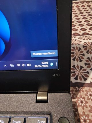 Portátil Lenovo T470 Negro + Dock