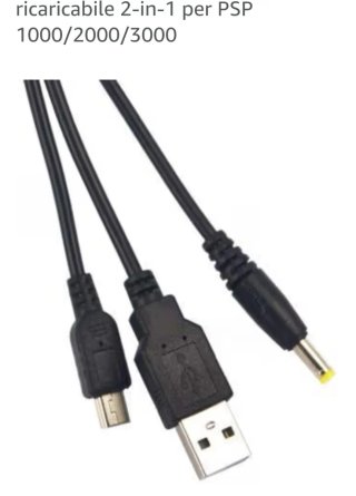 Cavo Ricarica Sony PSP JoyPad PS3
