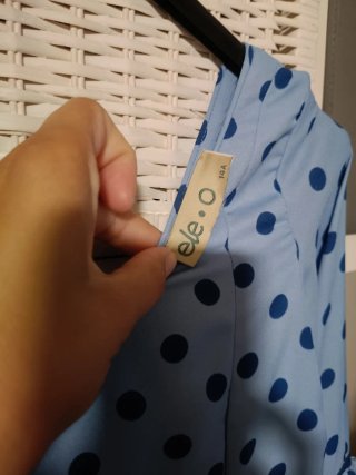 Traje Flamenca Talla 14 Lunares Azul