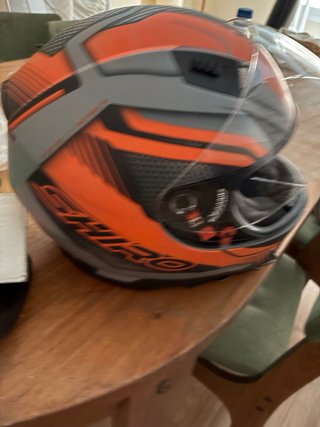 Casco Moto SHIRO Gris Naranja