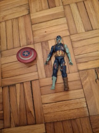Figura Zombi Capitán América Marvel Legends