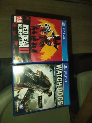 PS4 Red Dead Redemption 2 y Watch Dogs