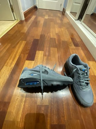 Nike Air Max 90 grises y azules
