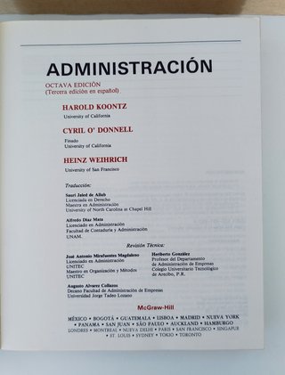 Libro "Administración"
