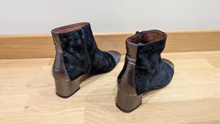 Botines Hispanitas Ante Negro Talla 38