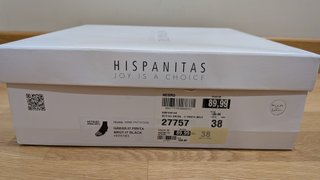 Botines Hispanitas Ante Negro Talla 38