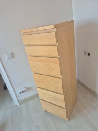 Cómoda cajonera Malm Ikea 6 cajones