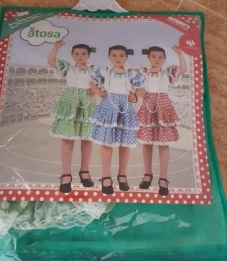 Vestido Flamenca Niña Atosa.