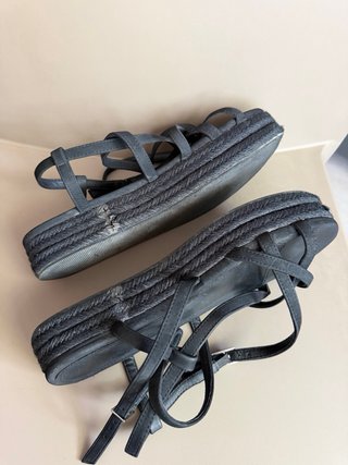 Sandalias MIM negras esparto talla 40