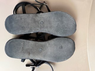 Sandalias MIM negras esparto talla 40