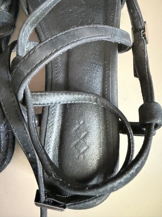 Sandalias MIM negras esparto talla 40