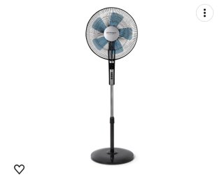 Ventilador de pie negro
