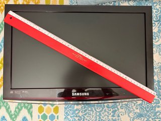 Televisor Samsung Negro/Rojo