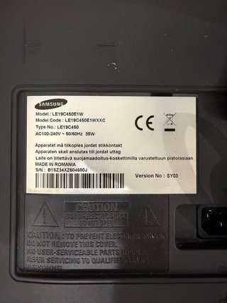 Televisor Samsung Negro/Rojo