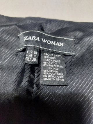 Chaleco Zara Mujer Gris