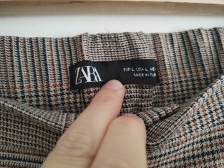 Pantalón Zara cuadros marrón