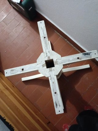 Base de mesa de madera