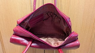 Bolso de piel Busquets rojo
