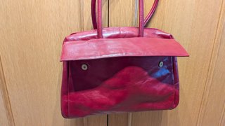 Bolso de piel Busquets rojo