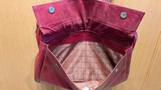 Bolso de piel Busquets rojo