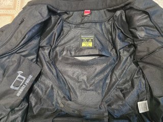 Giacca moto nera taglia XL