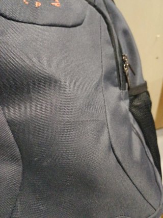 Mochila para ordenador portátil gris y naranja