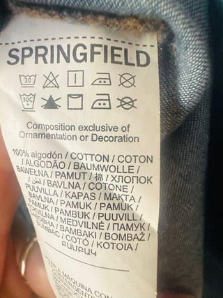 Camisa vaquera Springfield Talla M