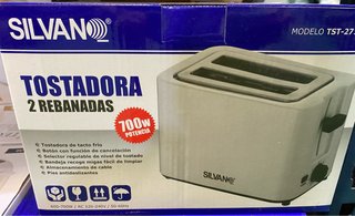 Tostadora Silvano 2 Rebanadas 700W