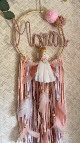 Atrapasueños Comunión  Muñeca Rosa