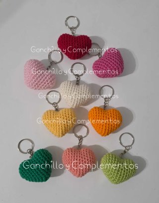 Llavero Corazón Crochet