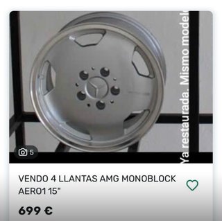 Llantas Monoblock Aero 15 Pulgadas