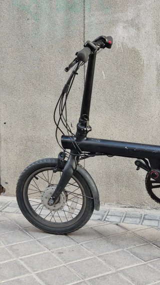 Bicicleta Xiaomi Qicycle Negra eléctrica plegable