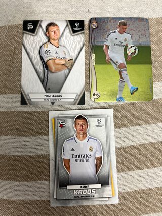 Lote Tarjetas Toni Kroos Real Madrid Champions Lea
