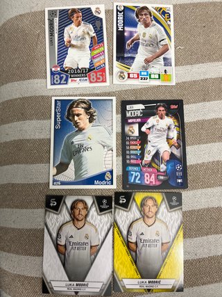 Lote 4 cromos Luka Modric Real Madrid
