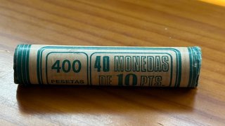Cartucho 40 monedas 10 pesetas 1983