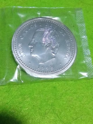 Moneda Plata 2000 PTAS. Conmemorativa Felipe II