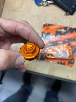 Tapa Depósito Freno KTM PowerParts Naranja