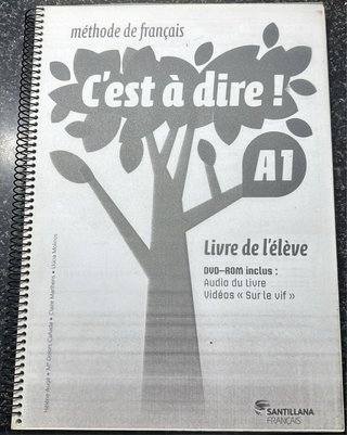 C'EST A DIRE A1 LIVRE ELEVE