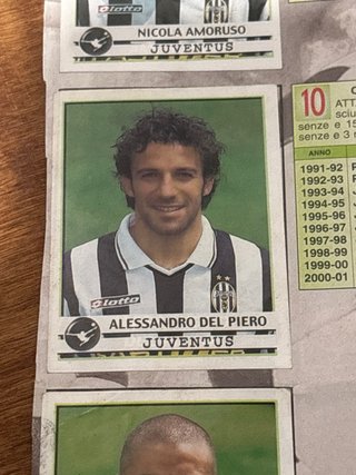 Set figurine Juventus Del Piero, Zambrotta, ecc.